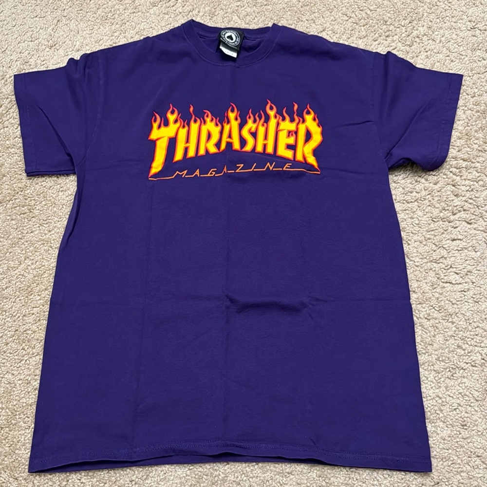 Purple Trasher shirt
